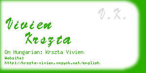 vivien krszta business card